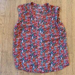 Kut from the Kloth women’s floral sleeveless blouse size medium